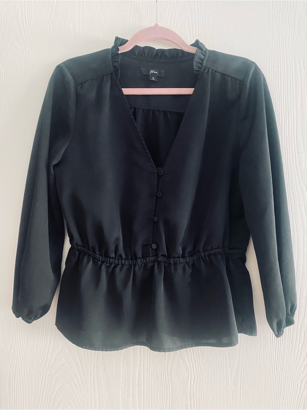J.Crew Blouse in Black Size 6 Like New